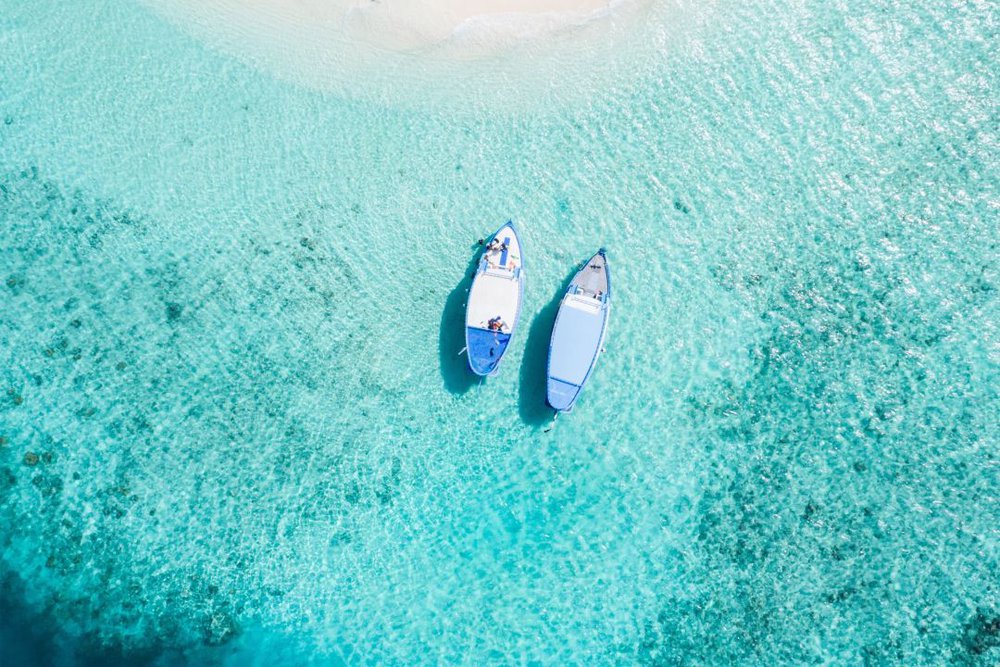 Région de lune de miel sous les projecteurs: les Maldives