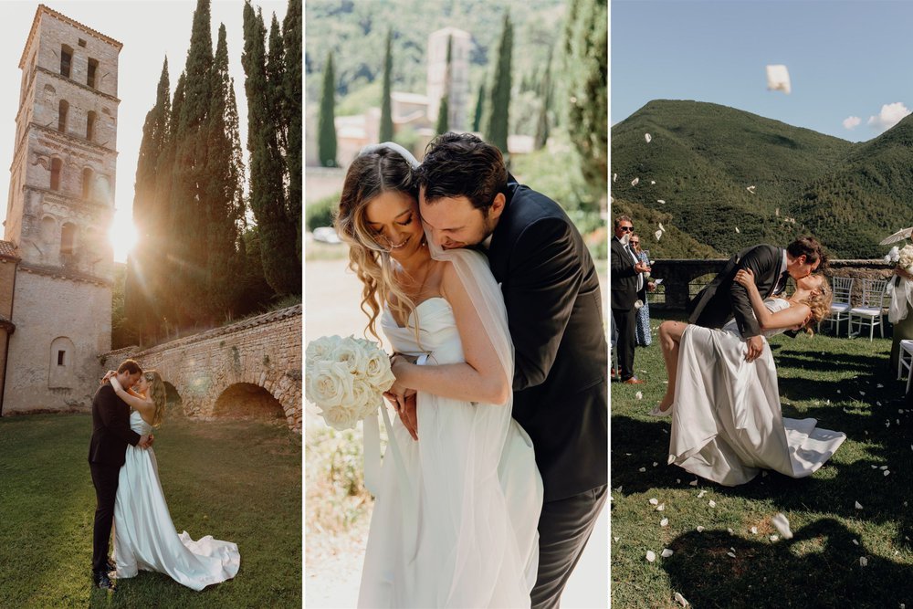 Scarlett & Philippe’s tijdloze destination wedding in Italië